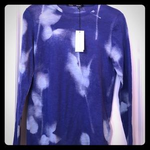 Proenza Schouler Printed Tissue Jersey L/S Top